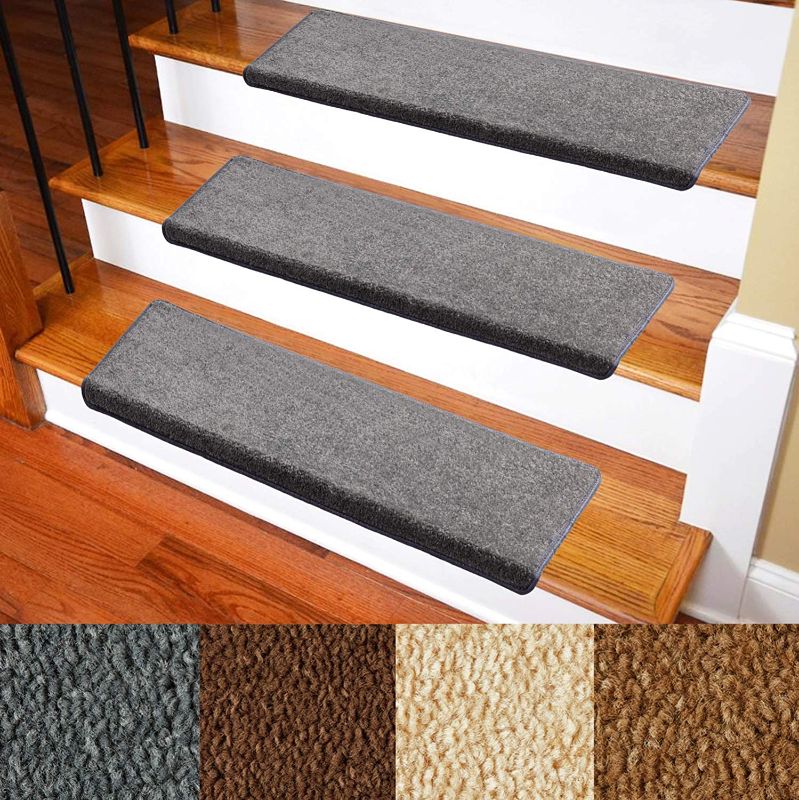 Photo 1 of Carpet Stair Treads –  10" x 30"x 1.3” 14 PACK PLUSH/SOFT. KID AND PET SAFE.
