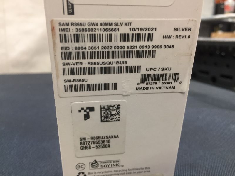 Photo 7 of Samsung - Galaxy Watch4 Aluminum Smartwatch 40mm LTE - Silver(NEW B UT OPEN BOX)
