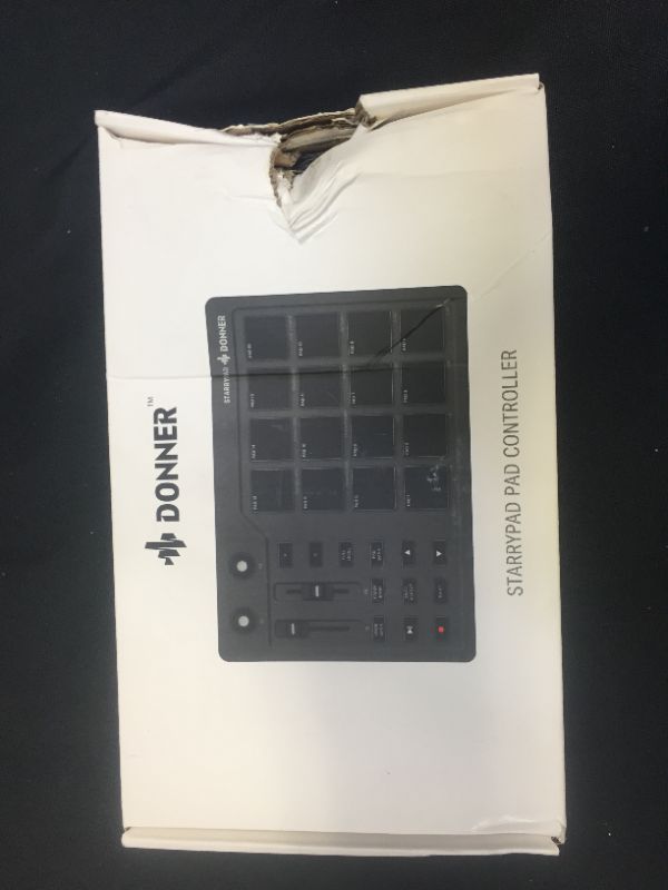 Photo 4 of Donner MIDI Pad Beat Maker with 16 Beat Pads, 2 Assignable Fader & Knobs USB MIDI Pad Controller STARRYPAD
