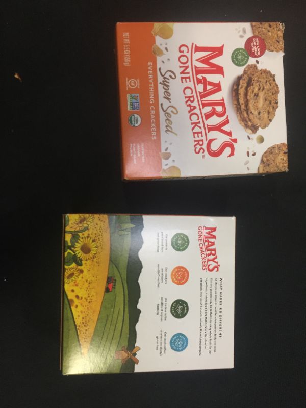 Photo 1 of 2 PACK Marys Gone Crackers Cracker Evrythng Seed Org EXP--JUL-09-2022
