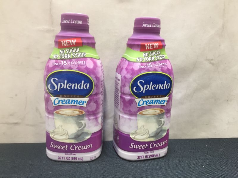 Photo 3 of 2 PACK SPLENDA Sweet Cream Coffee Creamer, 32 Ounce Exp--20-Jul-2022
