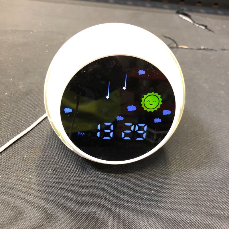Photo 2 of Alarm Clock Touch Night Light .DIY Recording Alarm Clock Ringtones, Sleep Sound Machine, Wake Up Light Alarm Clock and Sleep Trainer for Children, Bluetooth Speaker.

