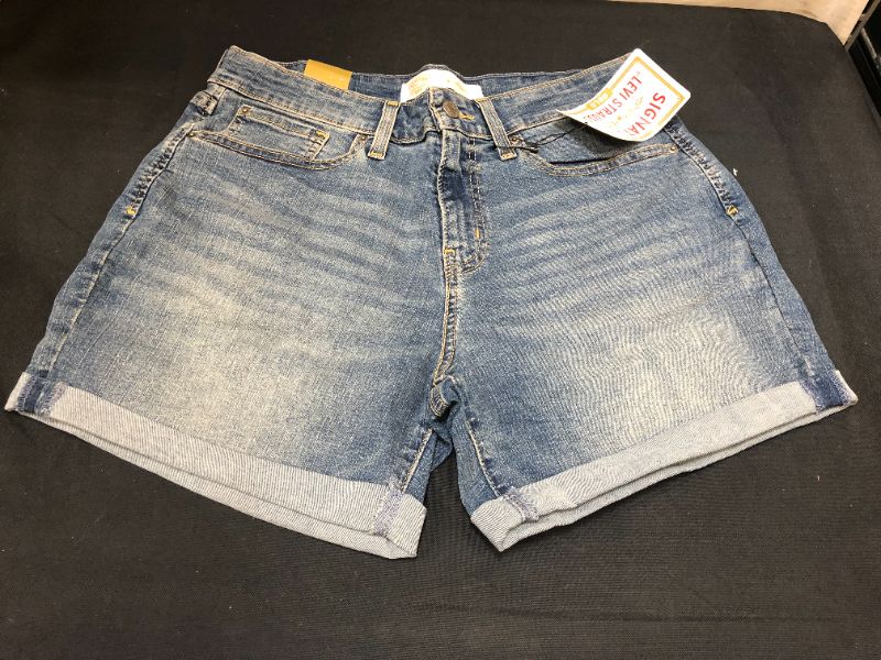 Photo 1 of Signature by Levi Strauss & Co. Gold Label Women's Mid-Rise Shorts sizes 10