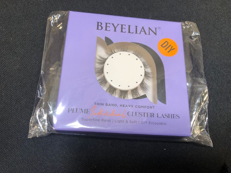 Photo 1 of BEYELIAN Lash Clusters,DIY Lash Extension,Individual Eyelashes, Cluster Eyelash Extensions Glue Bonded Eyelash Clusters 12mm THICK
