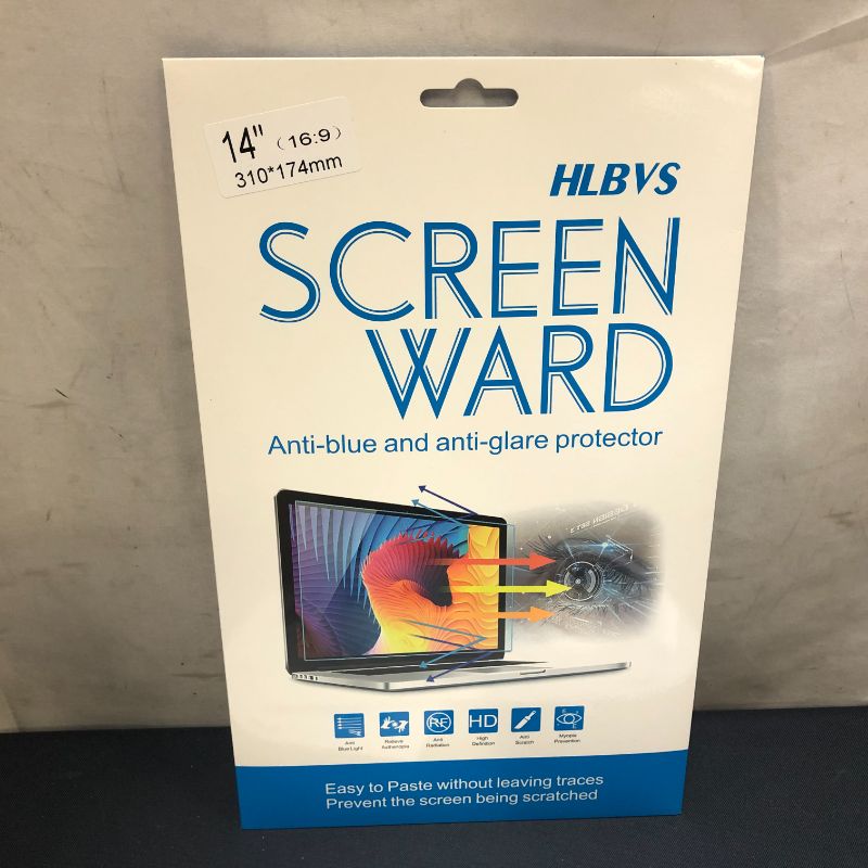 Photo 2 of Screen Protector  ONLY---14" Laptop Anti Blue Light Anti Glare Screen Protector Display 16:9 Compatible with HP Pavilion 14 HP ChromeBook 14 HP Stream 14 Acer Chromebook 14 Acer Aspire 14 ASUS VivoBook 14 Screen Protector (14" laptop)