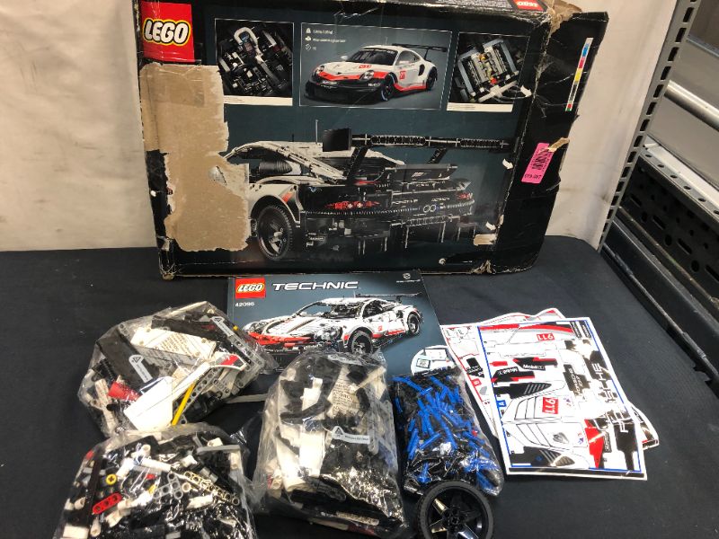 Photo 1 of LEGO Technic Porsche 911 RSR 42096 Race Car Building ----incomplete parts only 