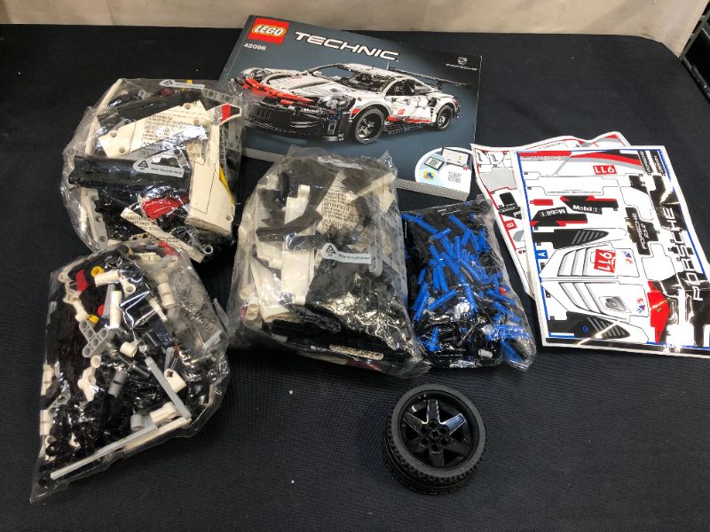 Photo 1 of LEGO Technic Porsche 911 RSR 42096 Race Car Building ----incomplete parts only 