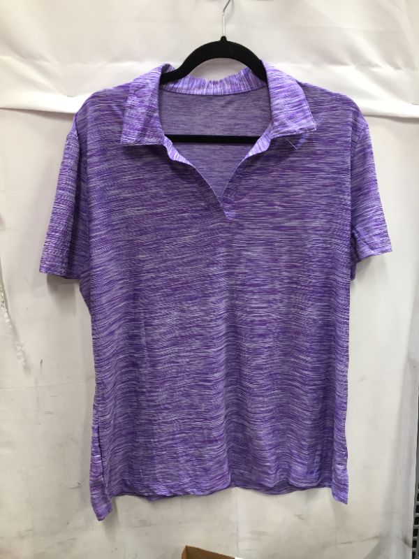 Photo 1 of PURPLE POLO SIZE XL 
NO BUTTONS 