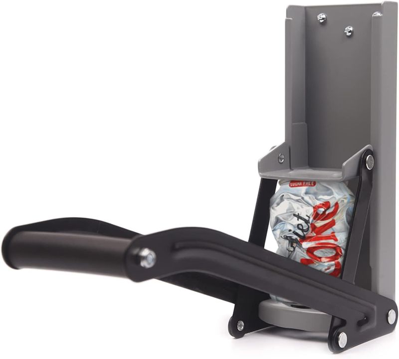 Photo 1 of 16 oz. Metal Can Crusher & Bottle Opener, Heavy-Duty Wall-Mounted Smasher for Aluminum Seltzer, Soda, Beer Cans and Bottles for Recycling