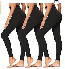 Photo 1 of High Waisted Leggings for Women - Soft Athletic Tummy Control Pants for Running Cycling Yoga Workout - SIZE SMALL/MEDIUM