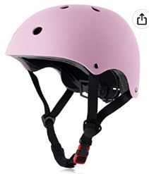Photo 1 of Skateboard Bike Helmet CPSC Certified Lightweight Adjustable, Multi-Sport for Bicycle Cycling Skate Scooter, 3 Sizes MATTE PINK, SMALL
USED, SCRATCHED 