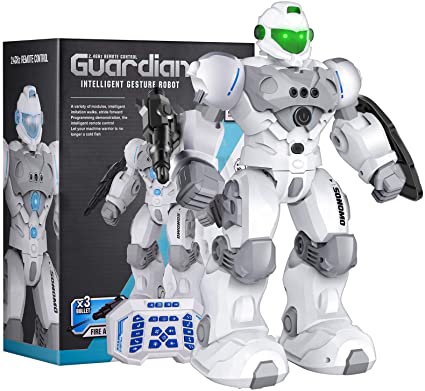 Photo 1 of Sonomo Toys for 6-9 Year Old Boys, RC Robot Gifts for Kids Intelligent Programmable Robot with 2.4GHz Sensing Gesture Control - Upgraded Version (White)