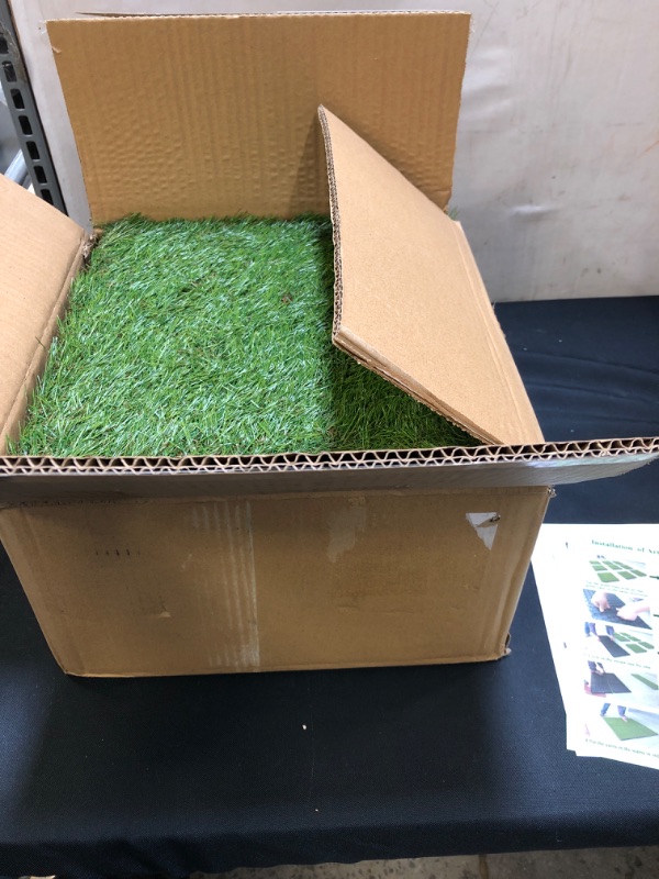 Photo 2 of Artificial grass squares ( approx.. 12" X 12" ) 