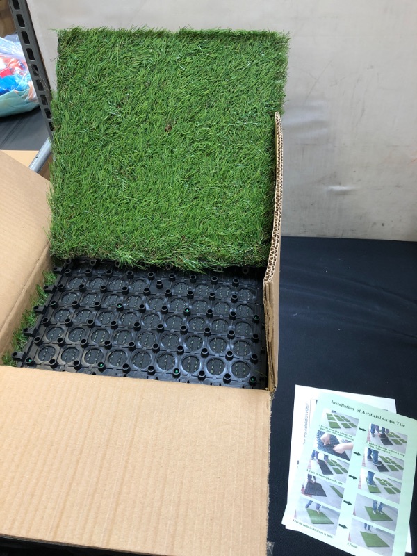 Photo 1 of Artificial grass squares ( approx.. 12" X 12" ) 