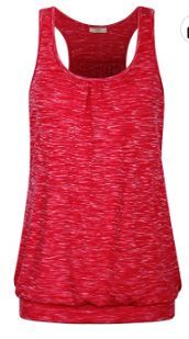 Photo 1 of Miusey Womens Sleeveless Round Neck Loose Fit Racerback Yoga Tank Top
SIZE XL