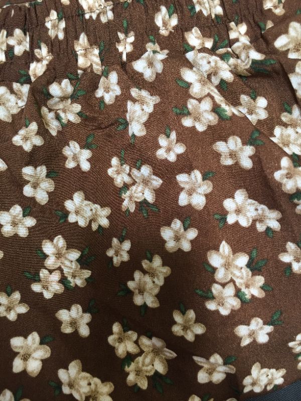 Photo 3 of FLORAL MAXI SKIRT (BROWN) MEDIUM