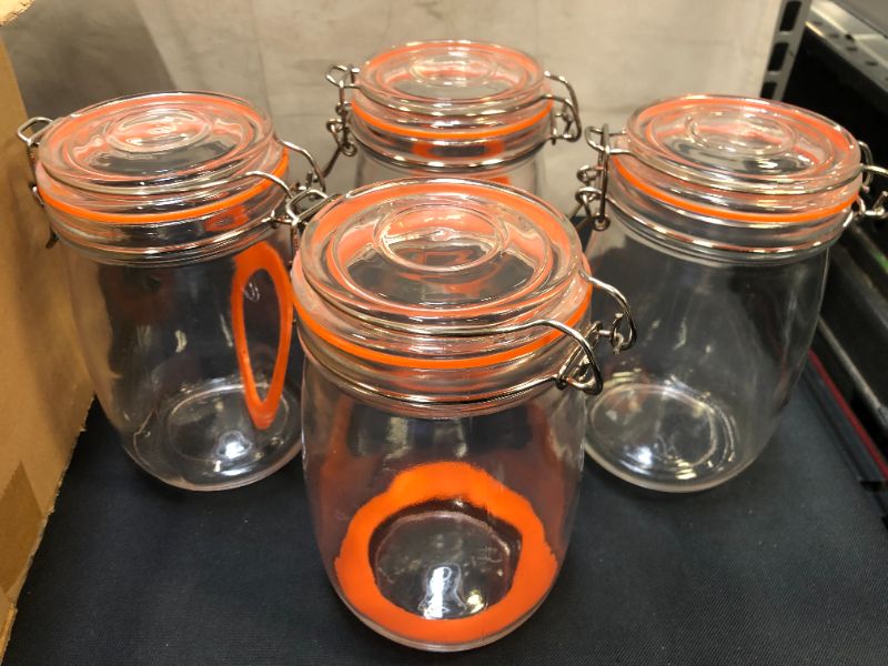 Photo 1 of 4 pcs Glass Jars Set small 