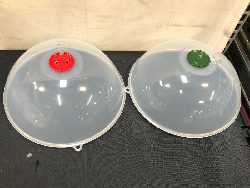 Photo 1 of (2 Pack) Plastic Microwave Plate Cover 