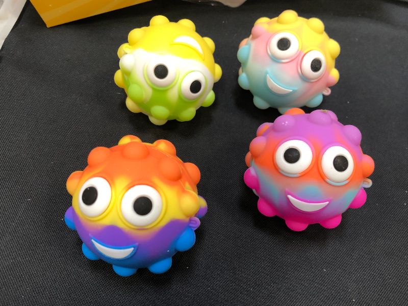 Photo 1 of 4 PCS Mini Pop Fidget Ball 3D Balls for Kids Adults Elderly Over 1 Years
