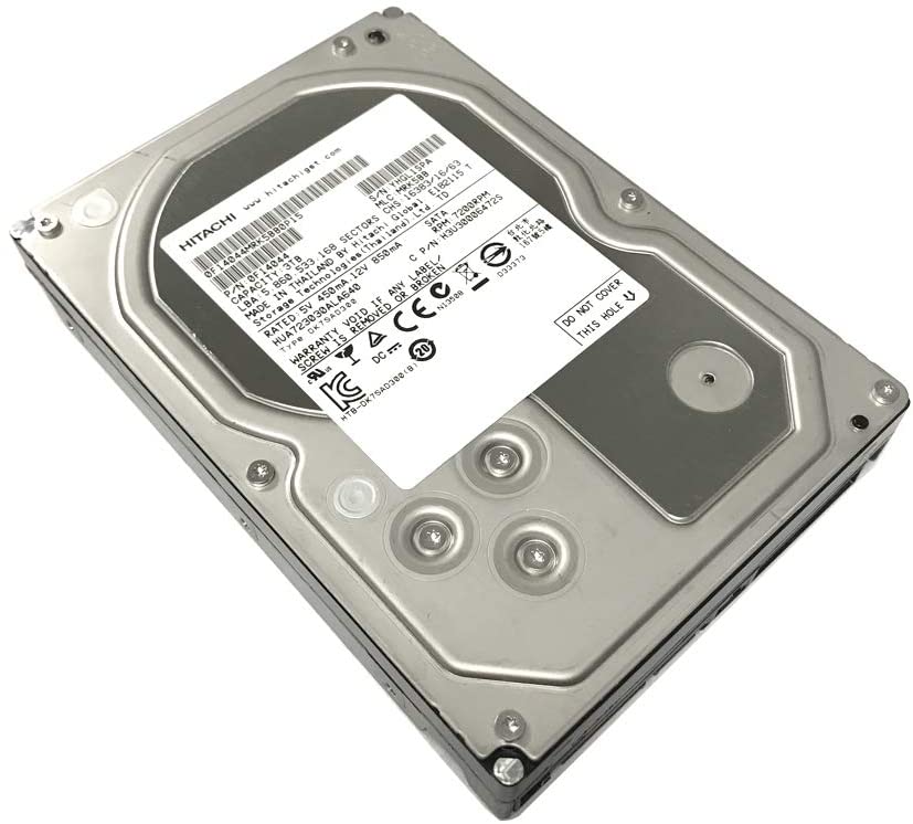 Photo 1 of Hitachi Ultrastar 7K3000 3TB 64MB Cache 7200RPM SATA 3.0Gb/s 3.5in Heaty-Duty Internal Hard Drive for Surveillance System, RAID, NAS, PC/MAC (Renewed)
