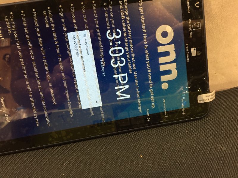 Photo 1 of Onn 100026191 7" 16GB 2GB RAM Android 11 Go 2GHz Tablet, Deep Navy
