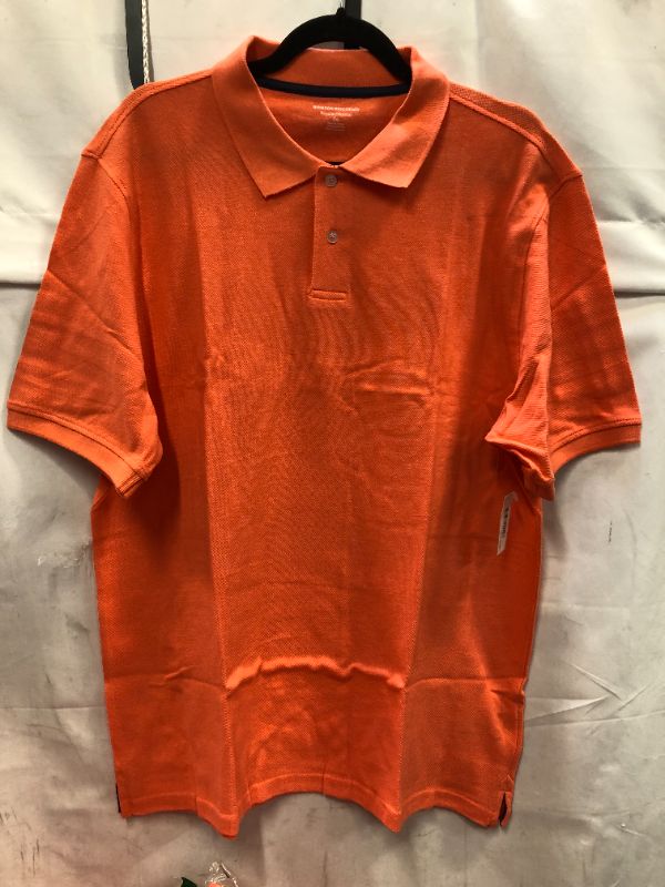 Photo 2 of Amazon Essentials Men's Regular-Fit Cotton Pique Polo Shirt--LARGE 
