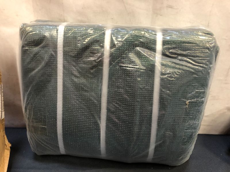 Photo 1 of 6 ft. x 25 ft. Green Privacy Fence Screen Mesh Fabric Cover Windscreen with Reinforced Grommets for Garden Fence
