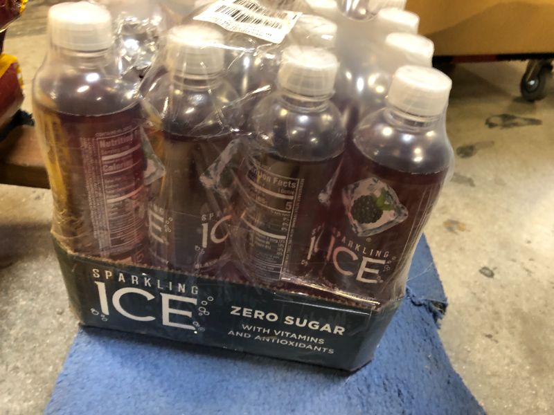 Photo 4 of 2 PACK Sparkling ICE, Black Raspberry Sparkling Water, Zero Sugar Flavored Water, with Vitamins and Antioxidants, Low Calorie Beverage, 17 fl oz Bottles (Pack of 12)
