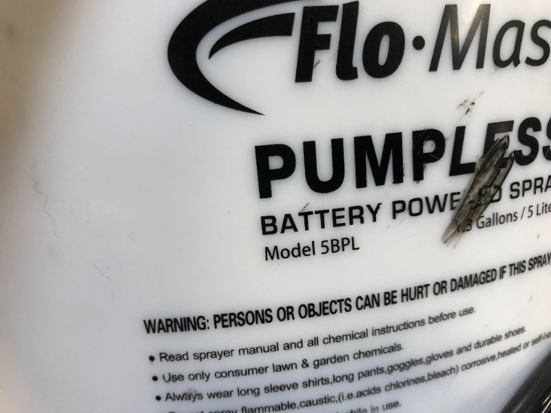 Photo 1 of Flo-Master Pumpless Power Sprayer
