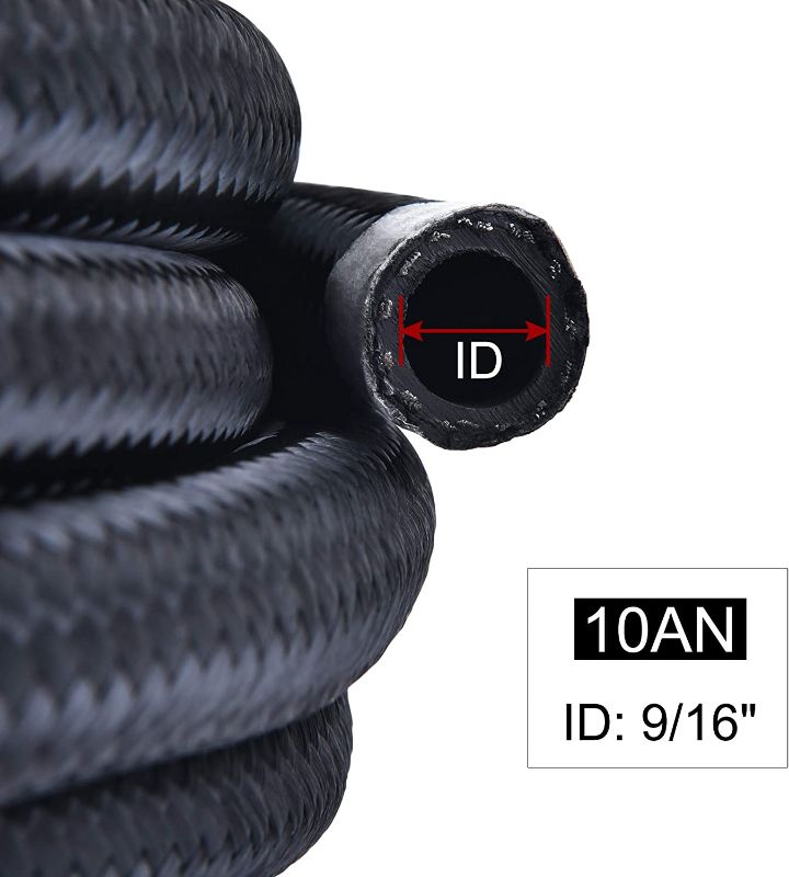 Photo 1 of EVIL ENERGY 10AN PTFE Fuel Line Kit,AN10 E85 Nylon Braided Fuel Hose 16FT(1/2Inch ID)
