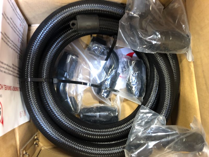 Photo 2 of EVIL ENERGY 10AN PTFE Fuel Line Kit,AN10 E85 Nylon Braided Fuel Hose 16FT(1/2Inch ID)
