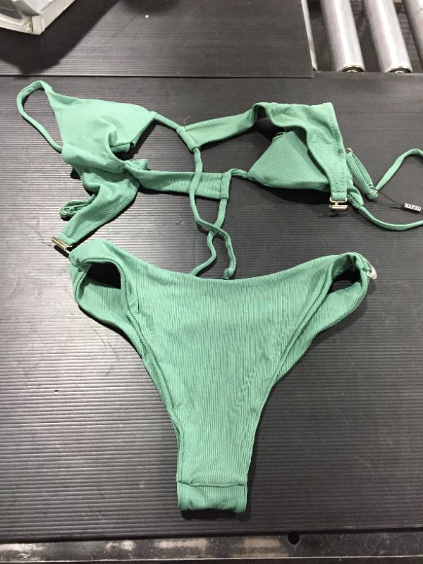 Photo 1 of Zaful Green 2 Piece Bikini Set L 