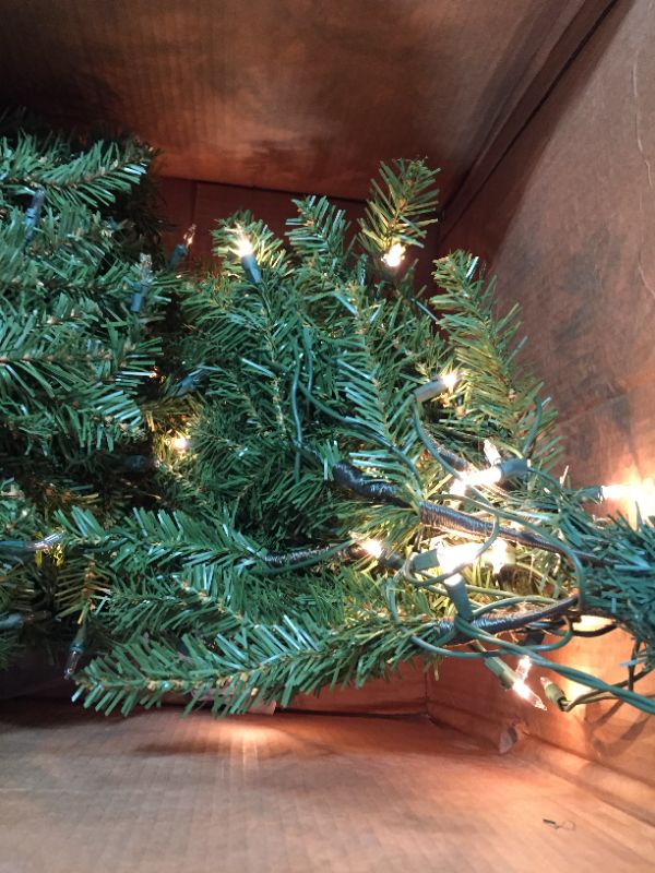 Photo 2 of 4 ft. Dunhill Fir Artificial Christmas Tree with Clear Lights