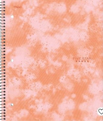 Photo 1 of Five Star 1 Subject College Ruled Spiral Notebook Pack of 12 pink
