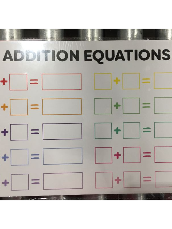 Photo 2 of Dry erase pocket chart slide-ins included Qty 20
