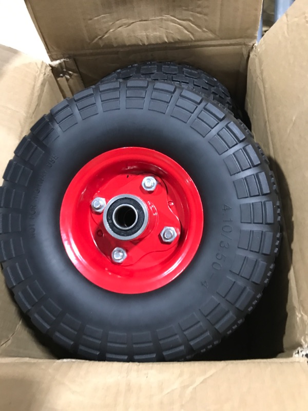 Photo 1 of box of wheels