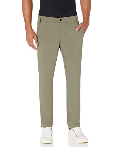 Photo 1 of Amazon Essentials Men's Skinny-Fit Hybrid Tech Pant, Olive, 42W X 29L
