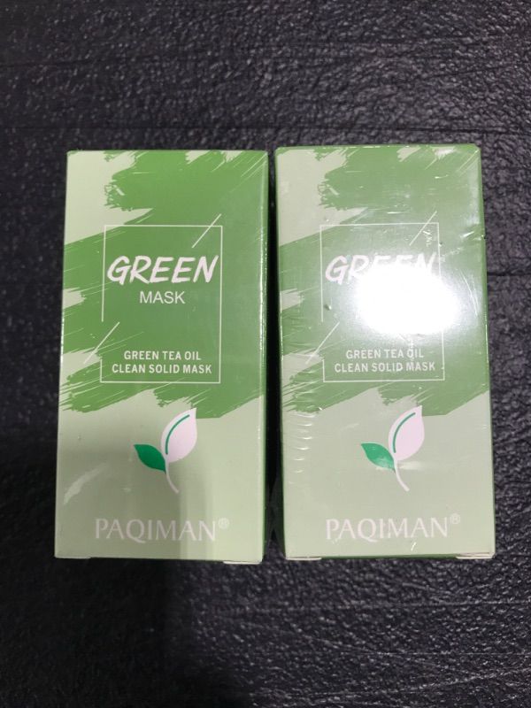 Photo 2 of 2 Pcs Green Tea Face Mask ,Poreless Deep Cleanse Green Purifying Clay Stick Mask for Face Blackhead Remover With Green Tea Extract.?Green Tea ?EXP. 10/2024. 
