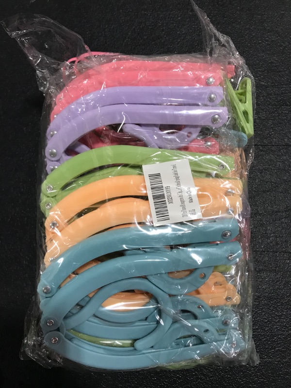 Photo 2 of 20PCS Portable Folding Clothes Travel Hangers,Hangers Foldable, Non-Slip, Lightweight for Home and Travel
