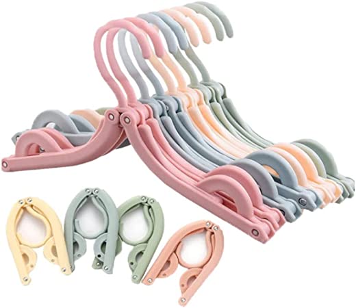 Photo 1 of 20PCS Portable Folding Clothes Travel Hangers,Hangers Foldable, Non-Slip, Lightweight for Home and Travel
