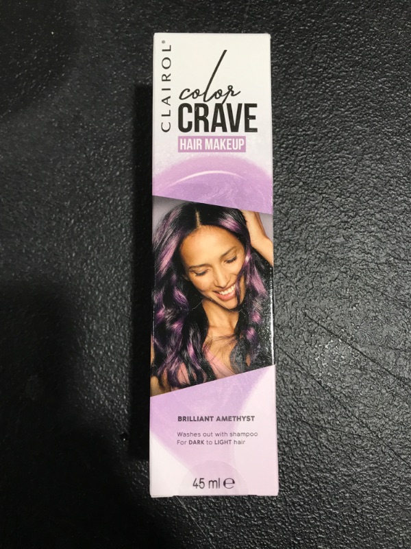 Photo 2 of Clairol Color Crave Temporary Hair Color Makeup, Brilliant Amethyst Hair Color, 1 Count