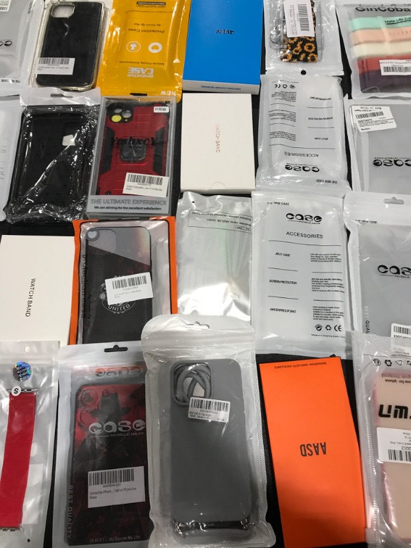 Photo 3 of LOT OF ASSORTED SMARTPHONES CASES AND SMARTWATCH ACCESSORIES. SIZE, STYLES & APPLICATIONS VARY. 