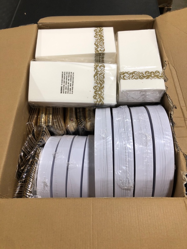 Photo 2 of 700 Piece Gold Dinnerware Set
