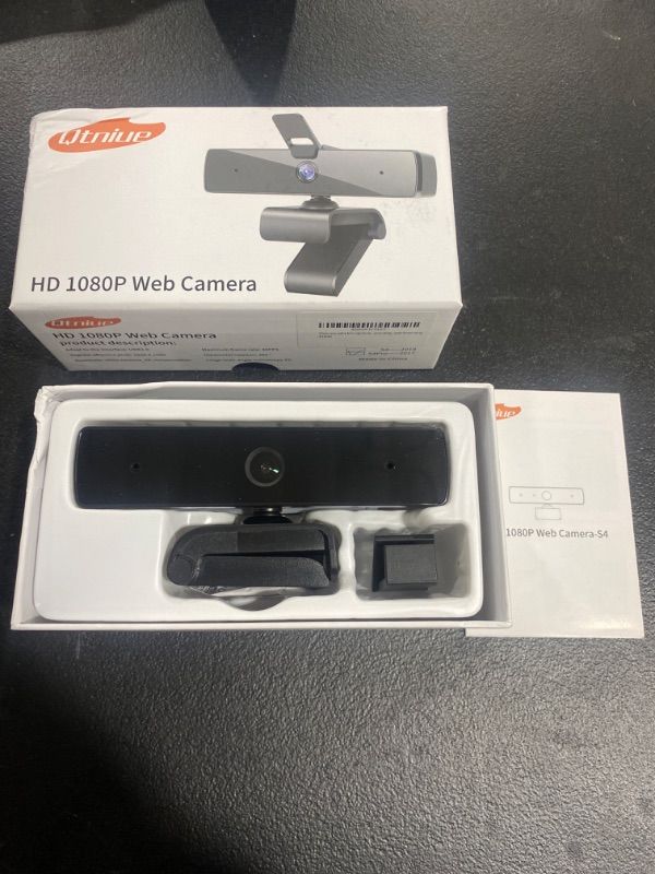Photo 4 of (brand new, factory sealed) Qtniue Webcam with Microphone and Privacy Cover, FHD Webcam 1080p, Desktop or Laptop and Smart TV USB Camera for Video Calling, Stereo Streaming and Online Classes
