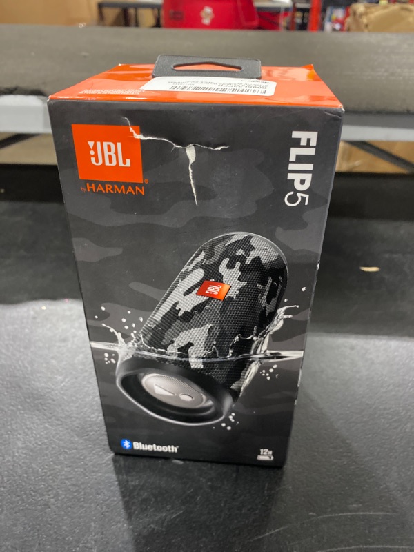 Photo 2 of JBL Flip 5 Portable Waterproof Wireless Bluetooth Speaker - Black Camo Flip 5 Black Camouflage 