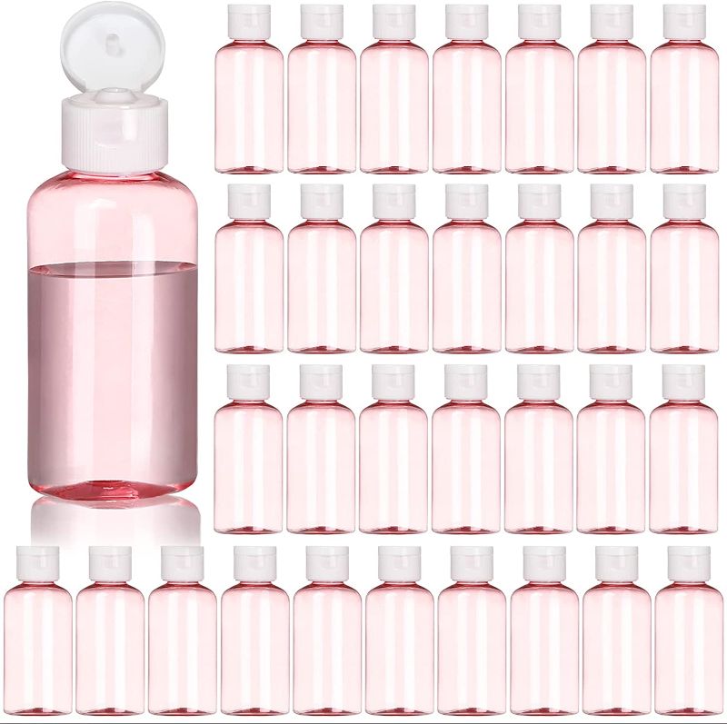 Photo 1 of 100 Pack 1.7oz/50ml Plastic Empty Squeeze Bottles with Flip Cap Hand Sanitizer Bottle small travel Size bottles Refillable Container for Shampoo Lotion Cream Body Soap Baby Shower Weeding Party Favors