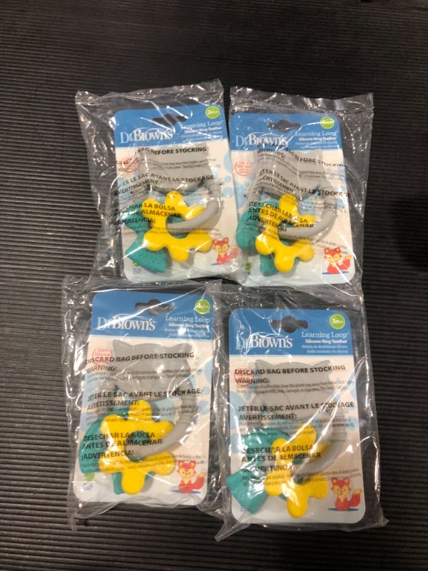 Photo 2 of Dr. Brown's Fox Learning Loop Teether (4 pack)