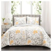 Photo 1 of 3pc Aprile Reversible Quilt Set - Lush Décor

Full/Queen