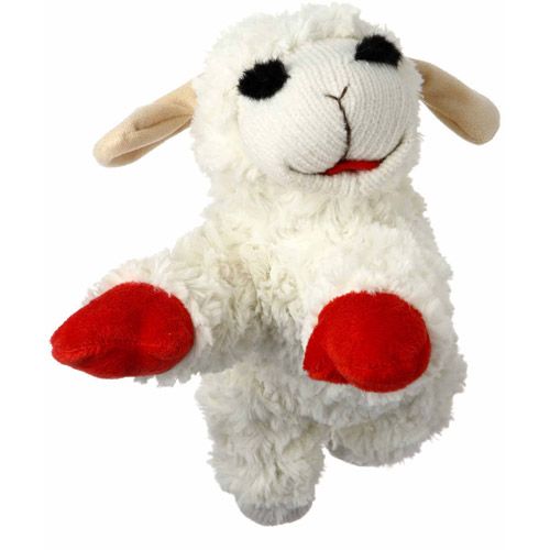 Photo 1 of Multipet Lamb Chop Squeaky Plush Dog Toy, Regular