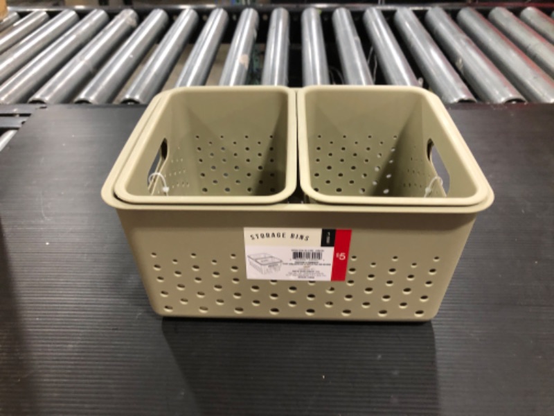 Photo 1 of 12 Sets of Storage Bins in Green and Blue